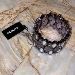 Express Crystal Grey Fashion Stunning Bracelet